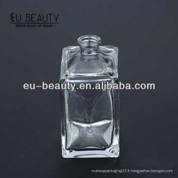 Bouteille de parfum en verre transparent unique faite par le client, 60 ml
